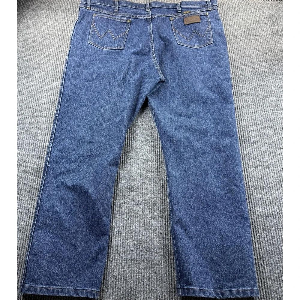 Wrangler Jeans Men 44x30 Blue Regular Fit Advanced Comfort Straight Leg